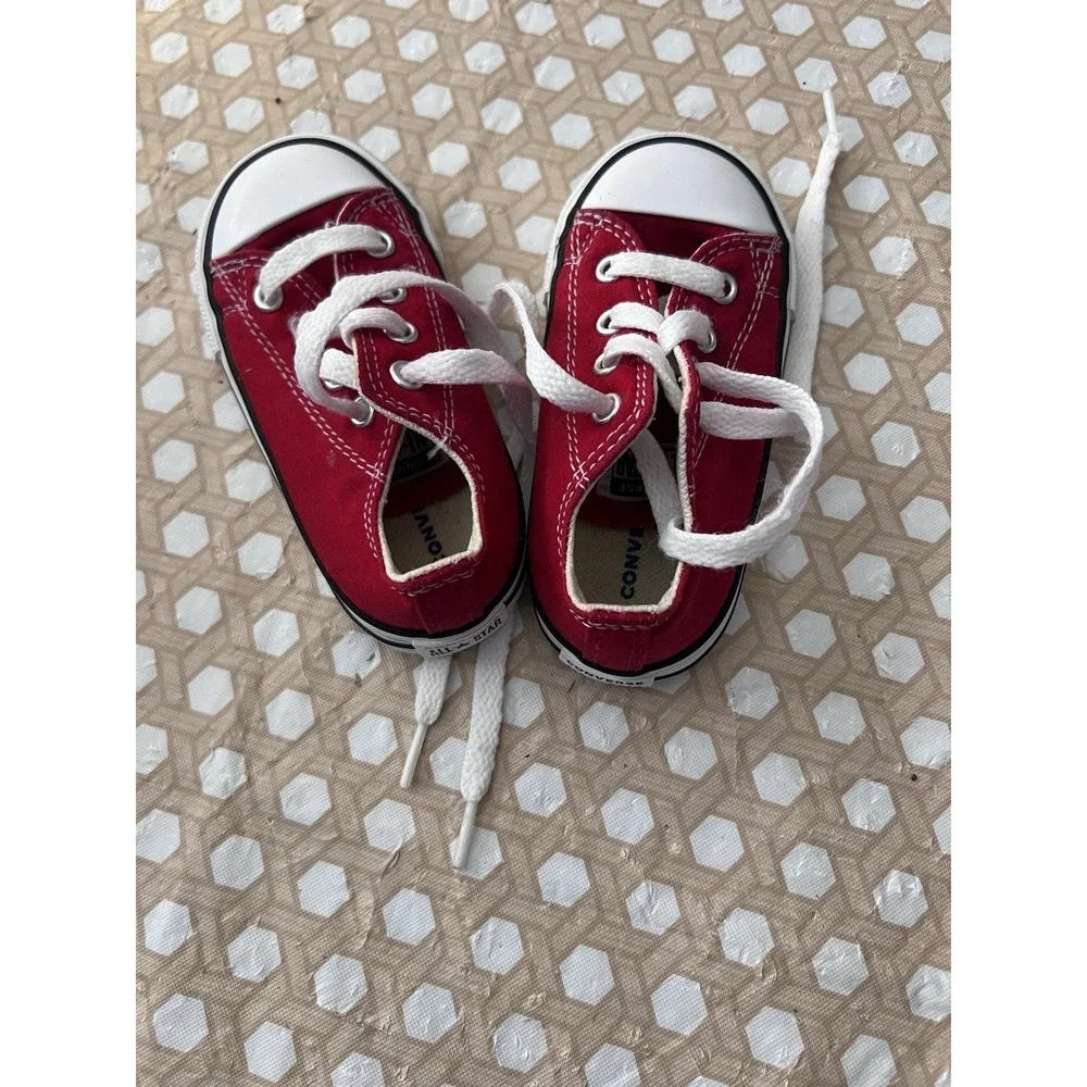 Converse Chuck Taylor Red All Star Toddler Shoes‎ 7J236 US Size 6